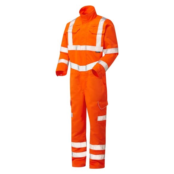 LEO WORKWEAR MOLLAND ISO 20471 Cl 3 Poly Cotton Coverall