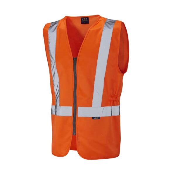 LEO WORKWEAR COPPLESTONE ISO 20471 Cl 2 Railway plus Waistcoat