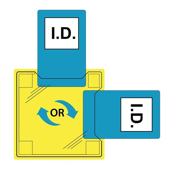 Sew-On ID Holder  (Pk50)