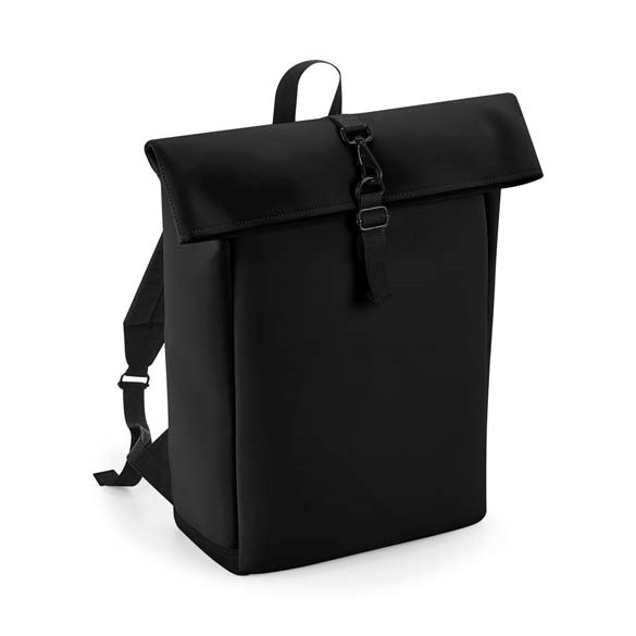 Matte PU rolltop backpack