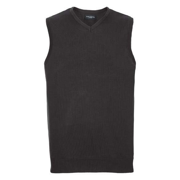 V-neck sleeveless knitted sweater