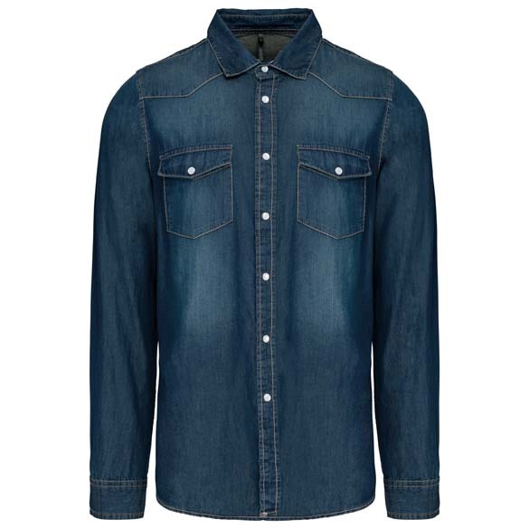 Long sleeve denim shirt