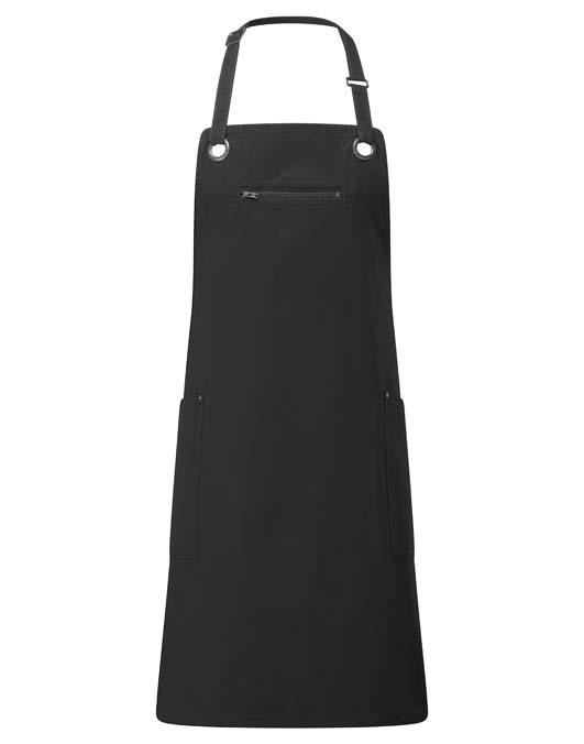 Barley&#39; contrast stitch sustainable bib apron