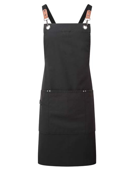 Clip ?n? Clasp cross-back bib apron