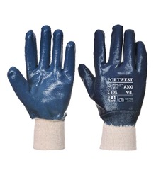 Nitrile Knitwrist Glove