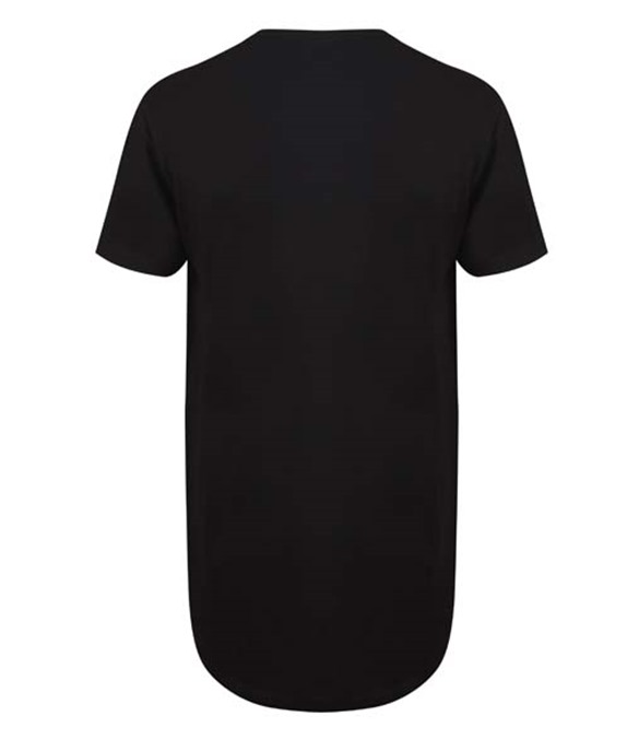 Longline t-shirt with dipped hem