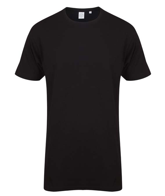 Longline t-shirt with dipped hem