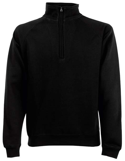 Premium 70/30 zip-neck sweatshirt