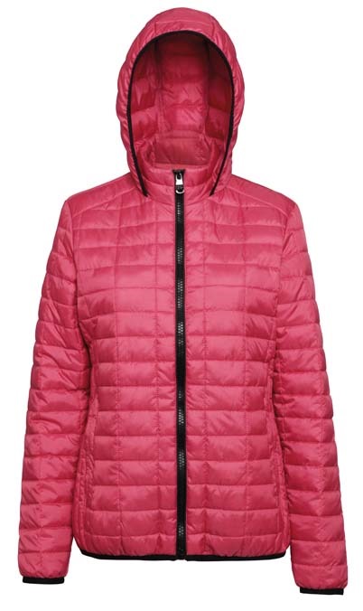 Women&#39;s honeycomb hooded jacket