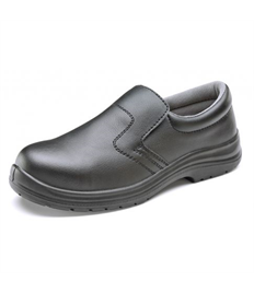 Micro-Fibre Slip On Shoe S2 Black Size 13 (Clearance Price £10.00+VAT - 1 Available)