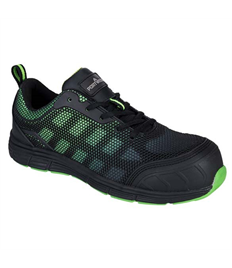 FT35 - Composite Ogwen Trainer Black/Green Size 11 (Clearance Price £15.00+VAT - 1 Available)