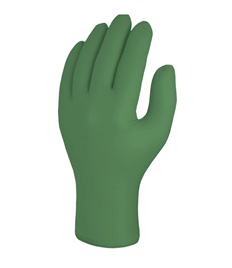 Skytec Green Powder-Free Nitrile Disposable Gloves (Case 1000 Gloves)